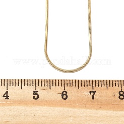 PVD Vacuum Plating 304 Stainless Steel Snake Chains Necklaces&nbsp;NJEW-O058-24G