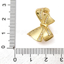 Brass Micro Pave Cubic Zirconia Pendant Bails&nbsp;KK-D378-16G
