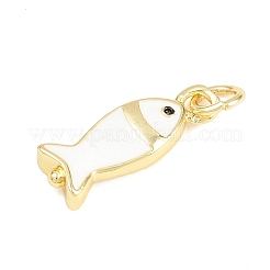 Brass Enamel Pendants&nbsp;KK-F938-20G-01