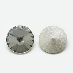 Pointed Back Glass Rhinestone Cabochons&nbsp;RGLA-T086-8mm-03