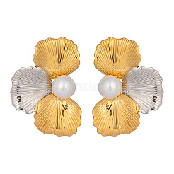 304 Stainless Steel Flower Stud Earrings&nbsp;YM9694