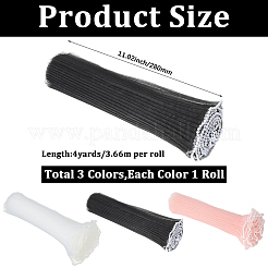 3 Bags 3 Colors Organza Flower Wrapping Bouquet Paper&nbsp;DIY-CY0001-79