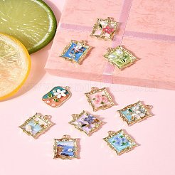 10Pcs 10 Styles Alloy Enamel Pendants&nbsp;ENAM-FS0003-27