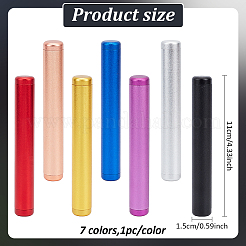 7Pcs 7 Colors Aluminum Alloy Portable Container Box&nbsp;AJEW-AN0007-38
