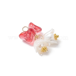 Transparent Spray Painted Glass Pendants&nbsp;PALLOY-JF04500