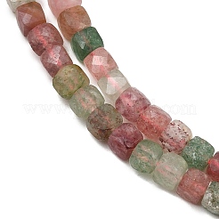Natural Red and Green Strawberry Quartz Beads Strands&nbsp;GG-NH0006-A01