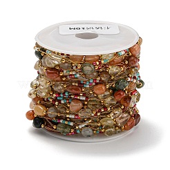 304 Stainless Steel Handmade Beaded Chains&nbsp;CHS-C009-10B-G