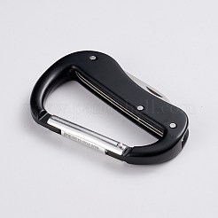 Stainless Steel Carabiner D Shape&nbsp;KEYC-WH0016-15