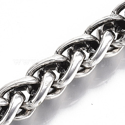 Men's Alloy Wheat Chain Bracelets&nbsp;BJEW-T014-07AS