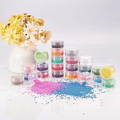 24 Colors Grade A Glass Seed Beads Sets&nbsp;SEED-PH0004-03