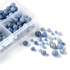 340Pcs 4 Sizes Natural Dyed & Heated Blue Aventurine Beads&nbsp;G-LS0001-19