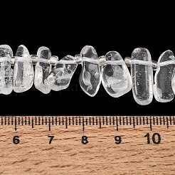 Natural Quartz Crystal Rock Crystal Beads Strands&nbsp;GG-CBADF20-A11