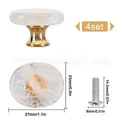 Natural Quartz Crystal Drawer Knobs&nbsp;FIND-WH0056-40P-04
