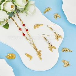 60Pcs 6 Styles Tibetan Style Alloy Pendants Sets&nbsp;FIND-SC0010-51