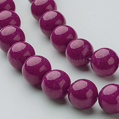 Natural Mashan Jade Round Beads Strands&nbsp;X-G-D263-8mm-XS12