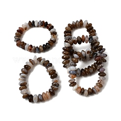 Natural Agate Beads Stretch Bracelets for Women Men&nbsp;G-P614-07