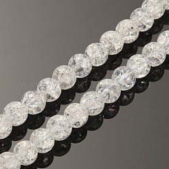 Synthetic Crackle Quartz Round Beads Strands&nbsp;X-G-O030-8mm-17