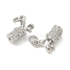 Brass Micro Pave Cubic Zirconia Pendants&nbsp;X-KK-Z120-29P