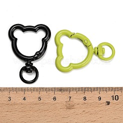Spray Painted Alloy Swivel Snap Hook Clasps&nbsp;AL-CBA5501-02