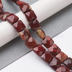 Natural Red Rainbow Jasper Beads Strands&nbsp;G-K359-B08-01