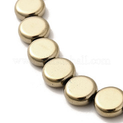 Electroplated Synthetic Non-magnetic Hematite Beads Strands&nbsp;G-L613-L01-02C