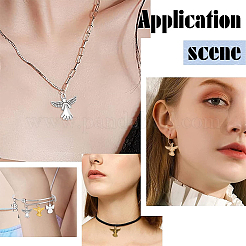 50Pcs 5 Colors Tibetan Style Alloy Pendants&nbsp;FIND-PH0025-75