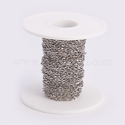 Tarnish Resistant 304 Stainless Steel Twisted Chain Curb Chains&nbsp;CHS-K008-15B