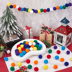 Wool Pompom Ball Hanging Streamer&nbsp;DIY-WH0349-506