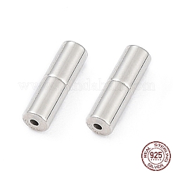 Anti-Tarnish Rhodium Plated 925 Sterling Silver Screw Clasps&nbsp;STER-K173-05P
