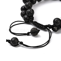 Men's 3-strand Braided Bead Bracelet&nbsp;BJEW-JB06960-04