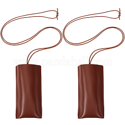 2Pcs Rectangle PU Leather Glasses Storage Bags&nbsp;ABAG-CN0001-75B