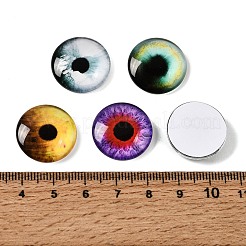 Printed Transparent Glass Cabochons&nbsp;GL-CBAA22A-12