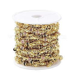Natural Tourmaline Column Link Chains&nbsp;CHC-K014-07G-05