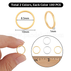 200Pcs 2 Colors Brass Linking Rings&nbsp;KK-PH0013-11