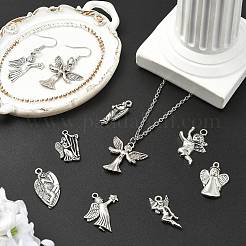 45Pcs 9 Styles Tibetan Style Alloy Pendants&nbsp;FIND-CJ0005-73