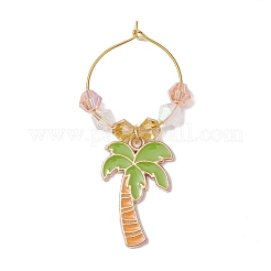 Mixed Shape Alloy Enamel Pendants Wine Glass Charms&nbsp;AJEW-JO00253