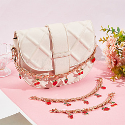 Fruit Alloy Enamel Pendant Purse Chains&nbsp;AJEW-AB00097