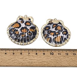 Brass & Natural Shell Pendants&nbsp;SH-CBA27C9-02
