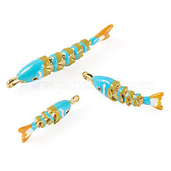 3Pcs 3 Styles Rack Plating Brass Pendants&nbsp;KK-TA0008-61D
