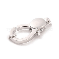 Rack Plating Brass Lobster Claw Clasps&nbsp;KK-B054-06