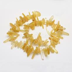 Heated Natural Citrine Beads Strands&nbsp;G-L464-16