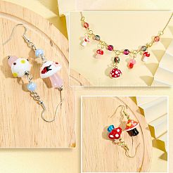 32Pcs Handmade Lampwork Beads&nbsp;LAMP-SZ0001-62