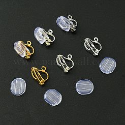 12Pcs 3 Colors Brass Clip-on Earring Findings&nbsp;KK-FS0001-28