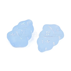 Frosted Transparent Acrylic Beads&nbsp;X1-OACR-P029-04B-04