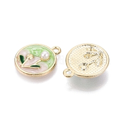 Alloy Enamel Pendants&nbsp;ENAM-N069-15KCG-01