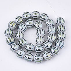Electroplate Glass Beads Strands&nbsp;EGLA-S177-11B-04