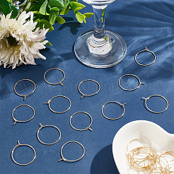 30Pcs 316 Surgical Stainless Steel Hoop Earring Findings&nbsp;STAS-LP0001-01