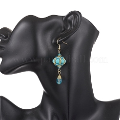 Synthetic Turquoise Dangle Earrings&nbsp;EJEW-MZ00669-03