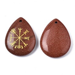 Synthetic Goldstone Pendants&nbsp;G-T122-72J