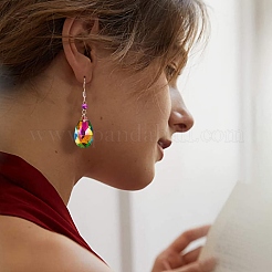 DIY Colorful Dangle Earring Making Kits&nbsp;DIY-SZ0003-46